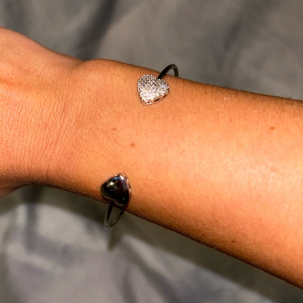 Half moon heart bracelet